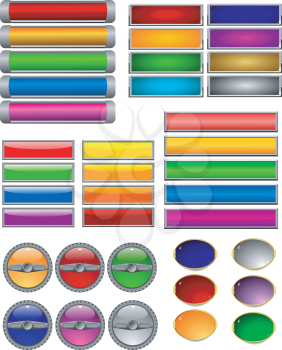 Set of color buttons 7