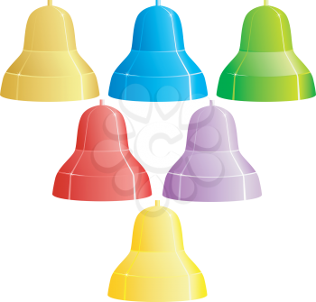 Set of colored bells