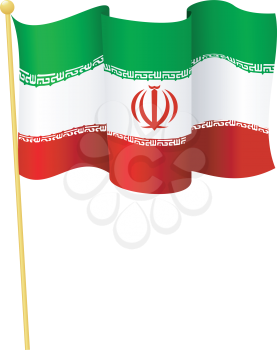 Vector illustration of the flag Iran