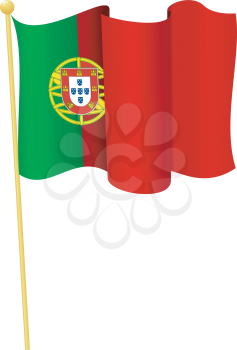 Vector illustration of the flag Portugal