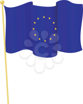 Vector illustration of the national flag of European Union