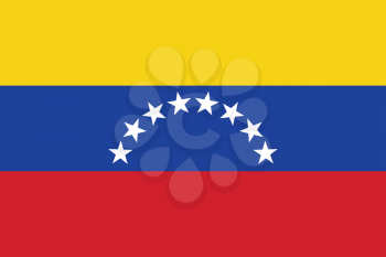 Vector illustration of the flag of Venezuela
