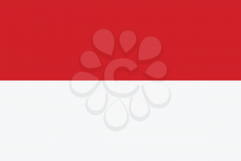Vector illustration of the flag of Indonesia  