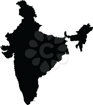 Vector illustration of maps of India 