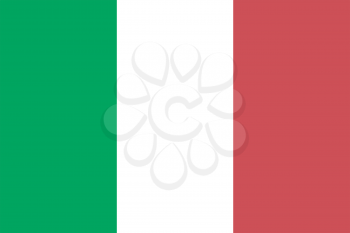 Vector illustration of the flag of Italy  