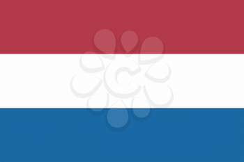 Vector illustration of the flag of  Netherlands
