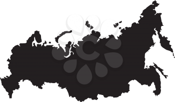 Vector illustration of maps of  Russia 