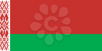 Vector illustration of the flag of Belarus   