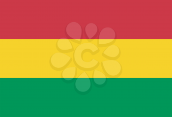 Vector illustration of the flag of  Bolivia 