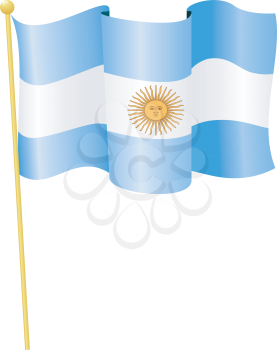 Vector image of the national flag of Argentina