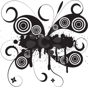 Vector illustration of abstract grunge tattoo