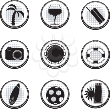 Set of black vector icons. EPS10