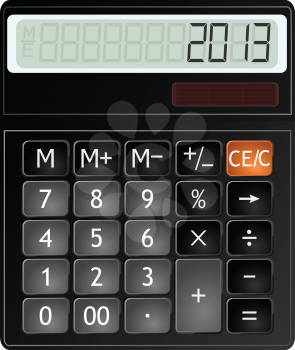 Vector illustration of a calculator