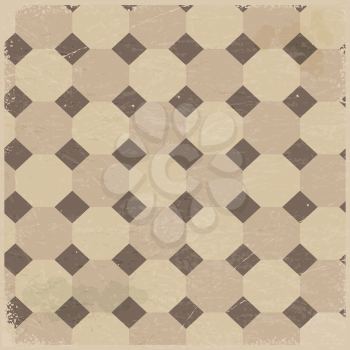 Vintage background with rhombus pattern.