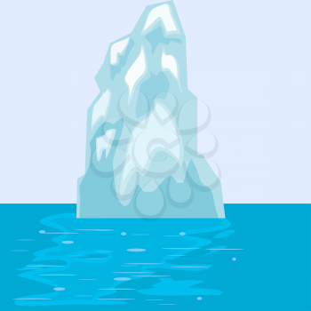 Iceberg in the sea. eps10