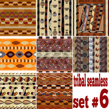 Set of seamless ethnic textures
