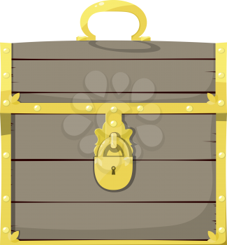 Closed pirate chest