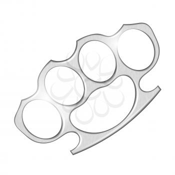 Royalty Free Clipart Image of Brass Knuckles