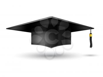 Graduation Cap  isolated on white background