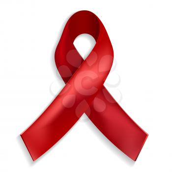 Red ribbon - a symbol of the fight against AIDS