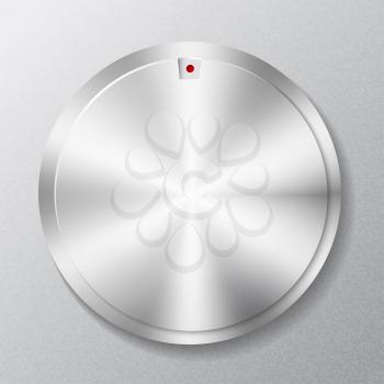 Metal round button multimedia