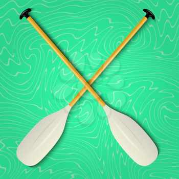 Professional canoe oars