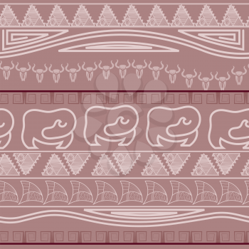 Seamless ethnic pattern in African style