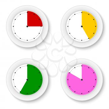 Set clocks isolates with bright sectors