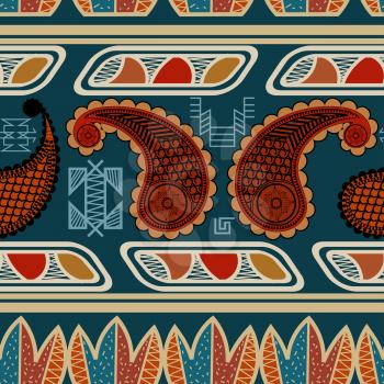 Tribal seamless ethnic pattern. vector illustration