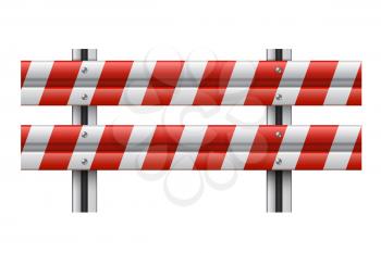 Vector illustration of a guardrail