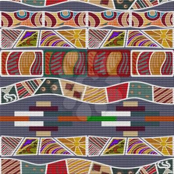 African ethnic seamless texture. Vector illustration
