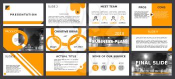 Business backgrounds of digital technology. Yellow and blurred elements for presentation templates. Leaflet, Annual report, cover design. Banner, brochure, layout, design. Flyer. Vector illustration