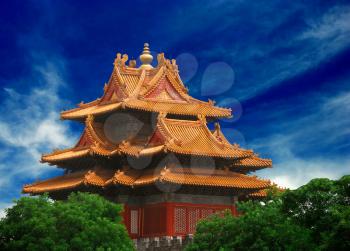 Beautiful ancient temple in the corner of Forbidden City