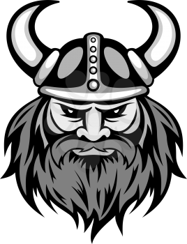 Ancient viking head for mascot. Vector illustration