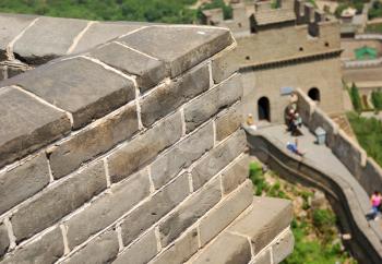 Bricks of Great Wall as a background