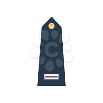 Chief warrant officer 5 army rank of US armed forces isolated coast guard, marine corps navy sign. Vector insignia military stripe on uniform, ranking of commissioned noncommissioned officer