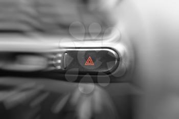 Royalty Free Photo of an Emergency Button in a Vehicle