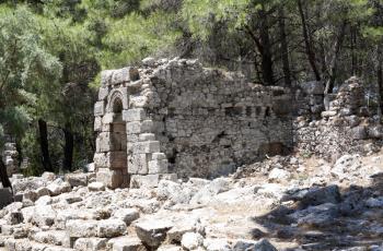 Ruins in Phaselis, near Antalya, Turkey