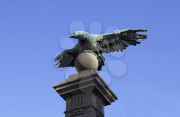 Eagle at Eagles' bridge in Sofia, Bulgaria