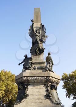 Monument a Rius i Taulet in Barcelona, Spain 
