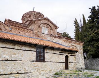 Holy Mary Peribleptos church, one of the oldest churches in the town of Ohrid, Macedonia 