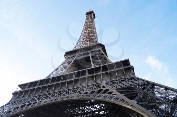 Eiffel Tower, the main landmark of Paris, France 