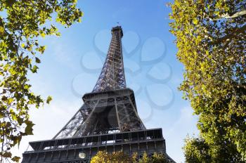 Famous Eiffel Tower in Paris, France 