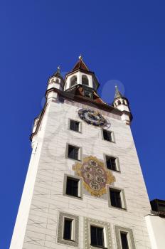 Old town hall (Altes Rathaus), located at Marienplatz square in Munich, Germany