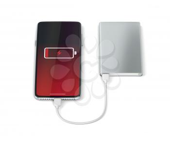 Charging modern smartphone with a power bank
