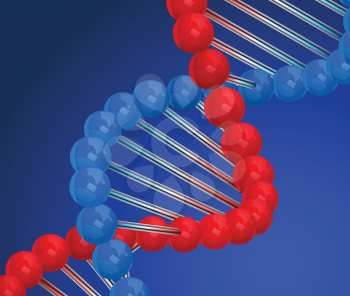 Royalty Free Clipart Image of a DNA Strand
