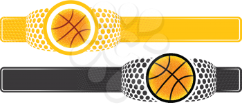 Royalty Free Clipart Image of Basketballs