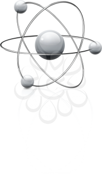 Royalty Free Clipart Image of an Atom
