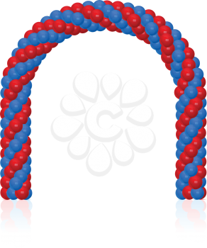 Royalty Free Clipart Image of a Balloon Arch