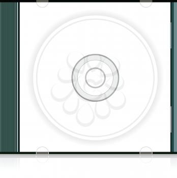 Royalty Free Clipart Image of a CD and Case
